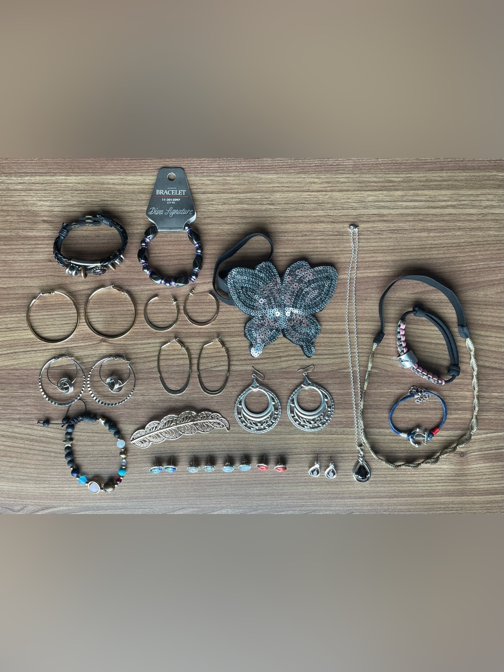 COSTUME Jewelry Mega Lot 19 Pc New Space Planets Earrings Headbands Bracelets